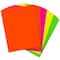 JAM Paper Assorted Neon Full Sheet Shipping Labels, 8.5" x 11"
